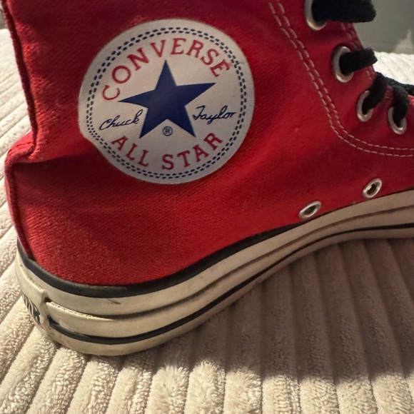 Converse Red High-Top Sneakers - Picture 5 of 12